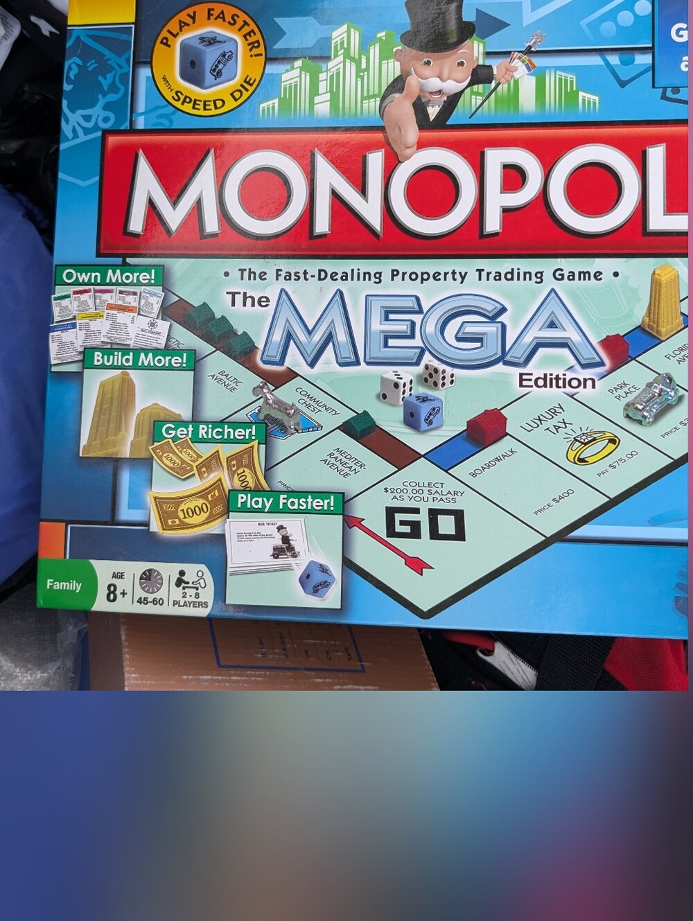 MONOPOLY MEGA EDITION Board Game Family Age 8+